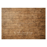 Aperturee - Aperturee Retro Gradient Brown Wood Board Rubber Floor Mat